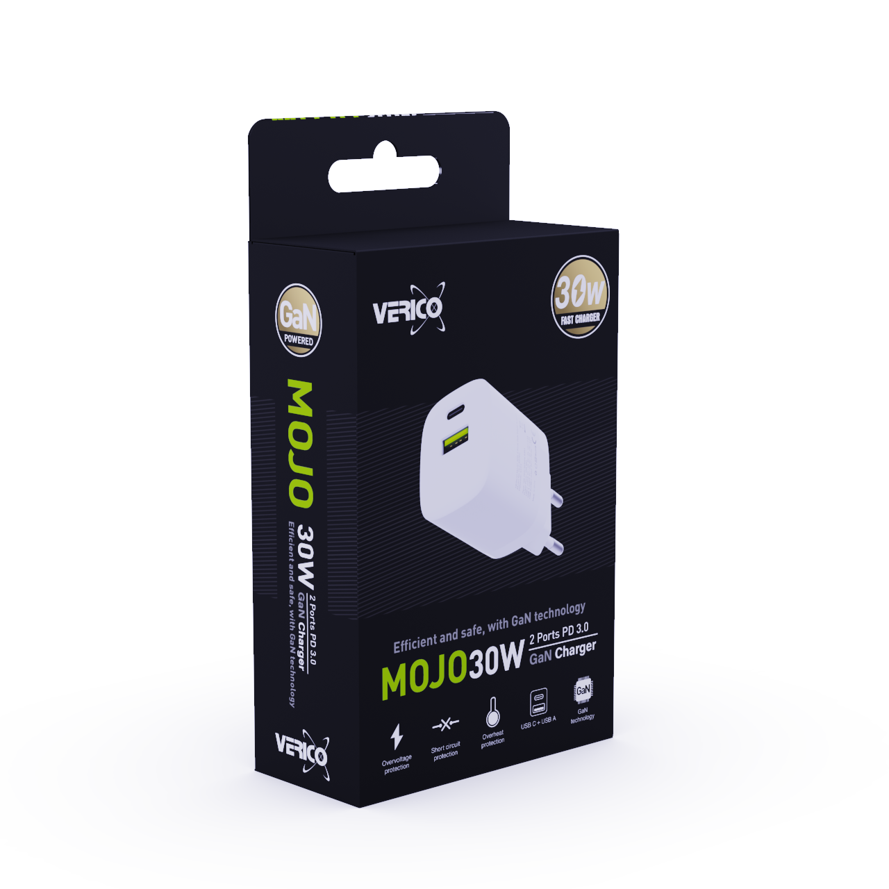 VERICO MOJO 30W 2 Ports PD 3.0 GaN Charger